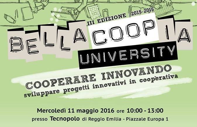 Al momento stai visualizzando L’11 maggio giornata conclusiva di Bellacoopia University al Tecnopolo di Reggio Emilia