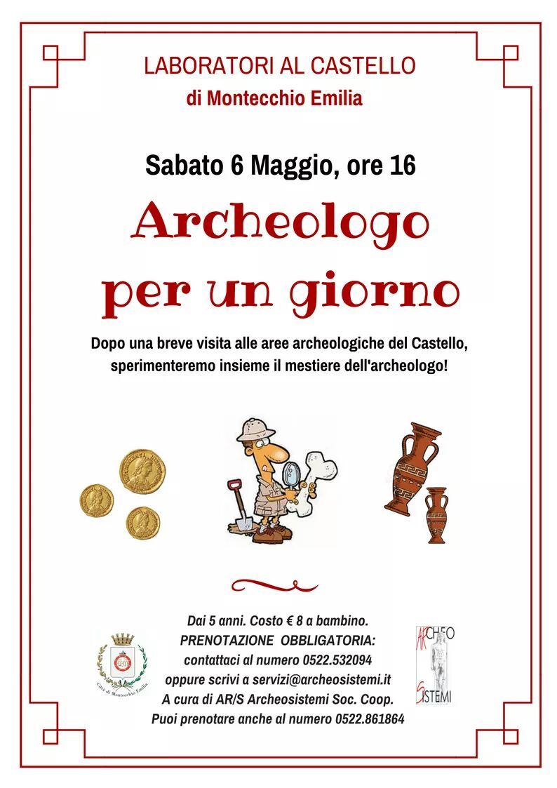 Al momento stai visualizzando Laboratori creativi per bimbi dai 6 ai 10 anni, al castello medievale di Montecchio Emilia