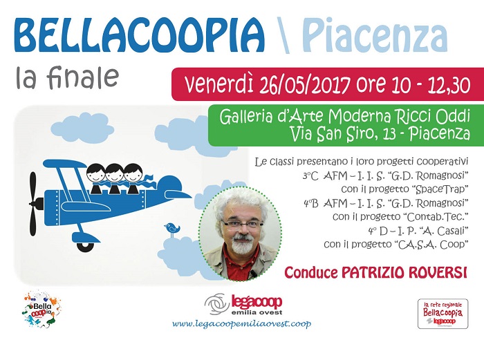 Al momento stai visualizzando Finale Bellacoopia Piacenza, venerdì 26 maggio con Patrizio Roversi