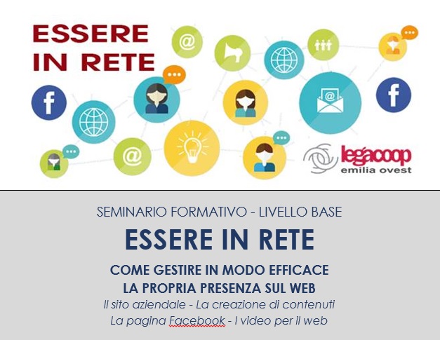 Al momento stai visualizzando ESSERE IN RETE – Un seminario formativo per gestire la propria presenza sul web