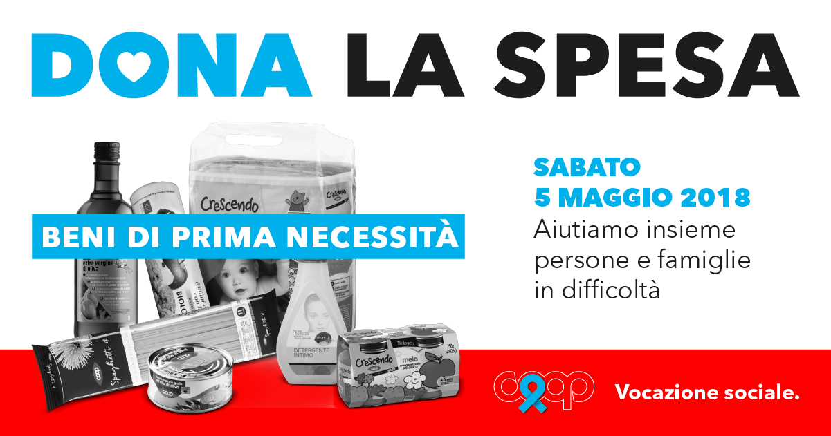 Al momento stai visualizzando Sabato 5 maggio, “Dona la spesa” nei negozi Coop Alleanza 3.0