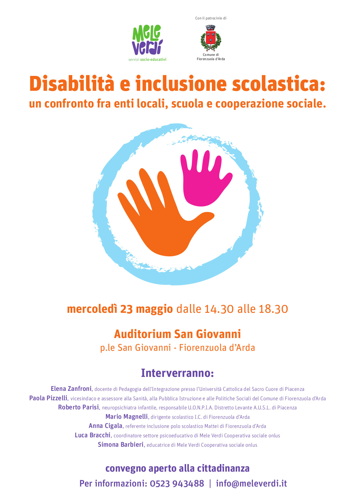 Al momento stai visualizzando Disabilità e inclusione scolastica: a Fiorenzuola un confronto fra enti locali, scuola e cooperazione sociale