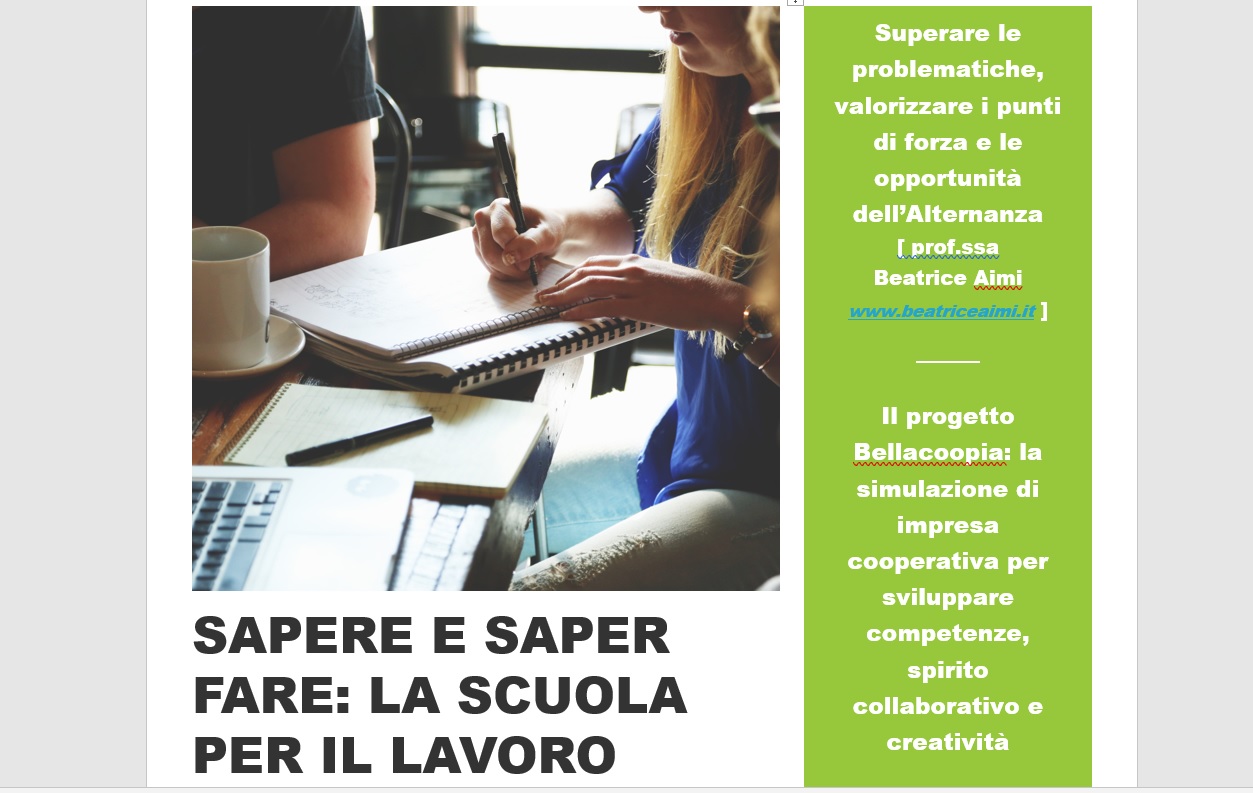 Al momento stai visualizzando Sapere e saper fare: la scuola per il lavoro. Un seminario sull’Alternanza