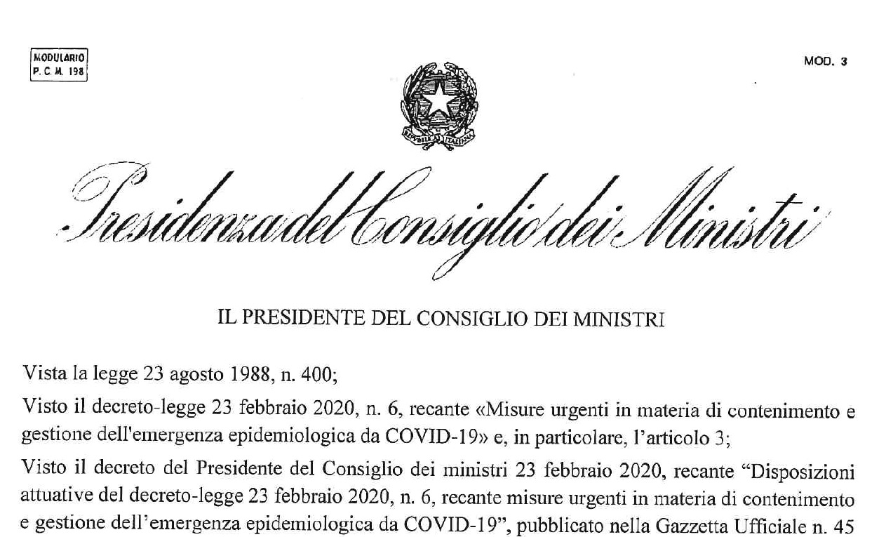 Al momento stai visualizzando Emergenza epidemiologica COVID-19: il nuovo D.P.C.M. dell’11 marzo e l’attività degli uffici Legacoop Emilia Ovest. I nostri servizi sono attivi e operativi. Chiusura negozi (tranne alimentari), ristoranti, bar