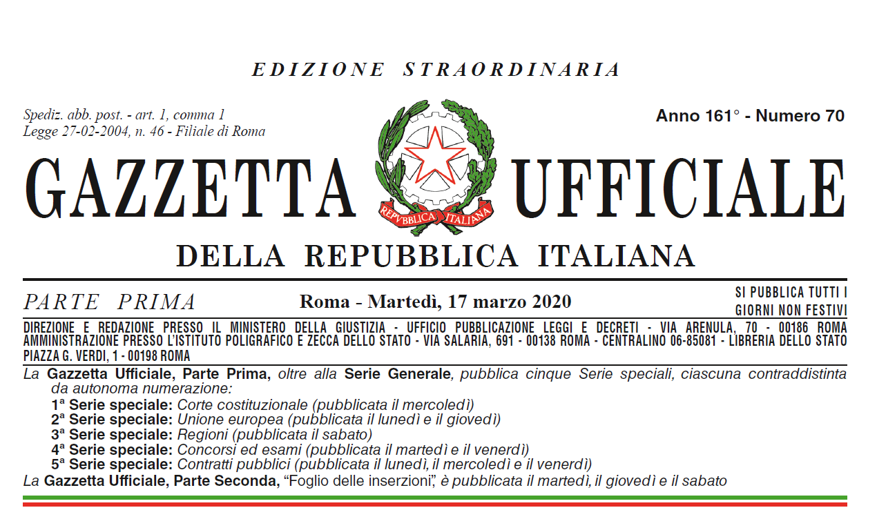 Al momento stai visualizzando Decreto “Cura Italia”: misure straordinarie per sanità, famiglie e lavoro
