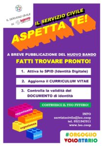 Scopri di più sull'articolo Servizio Civile Universale: a breve verrà pubblicato il Bando