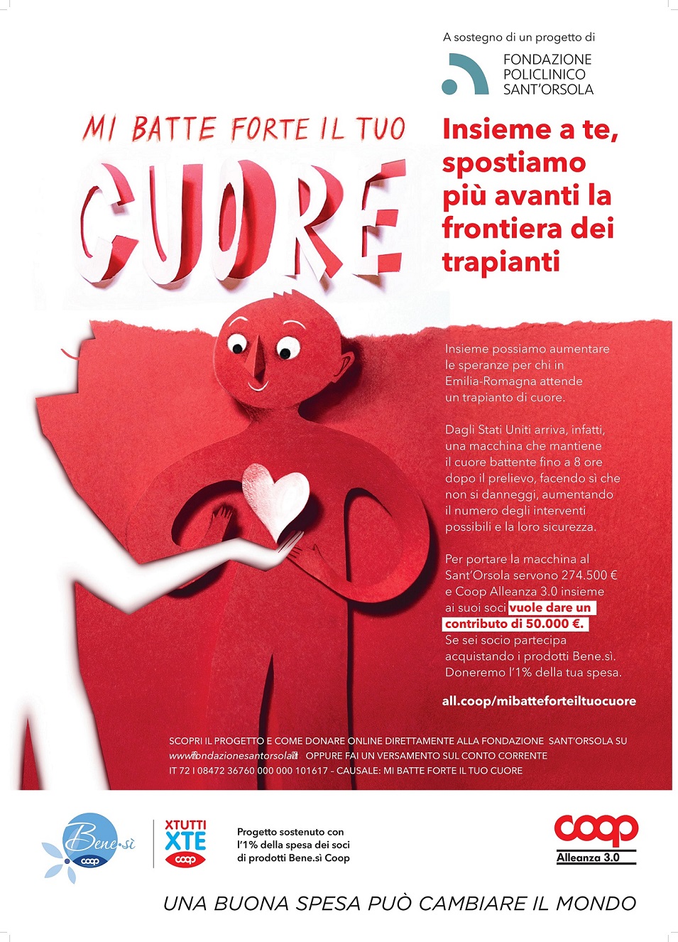 Al momento stai visualizzando Coop Alleanza 3.0: al via il progetto a favore del Policlinico Sant’Orsola per i trapianti cardiaci