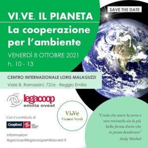 Scopri di più sull'articolo “VI.VE. il Pianeta, la cooperazione per l’ambiente”, venerdì 8 ottobre al Centro Internazionale Malaguzzi presentiamo il nostro progetto