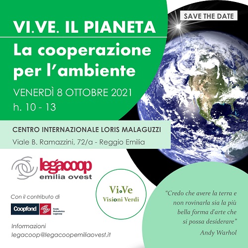 Al momento stai visualizzando “VI.VE. il Pianeta, la cooperazione per l’ambiente”, venerdì 8 ottobre al Centro Internazionale Malaguzzi presentiamo il nostro progetto