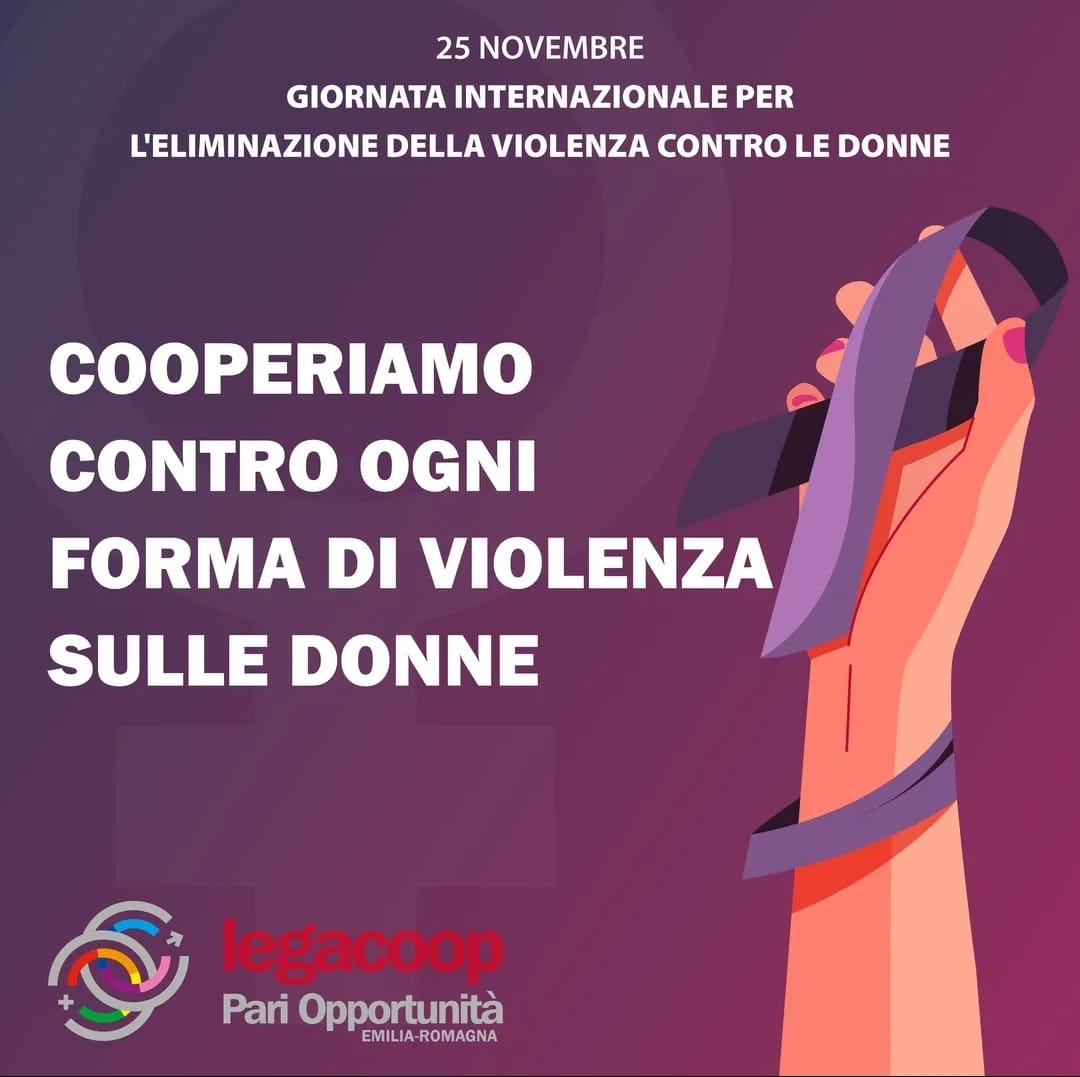 Al momento stai visualizzando #25novembre: il messaggio di Legacoop