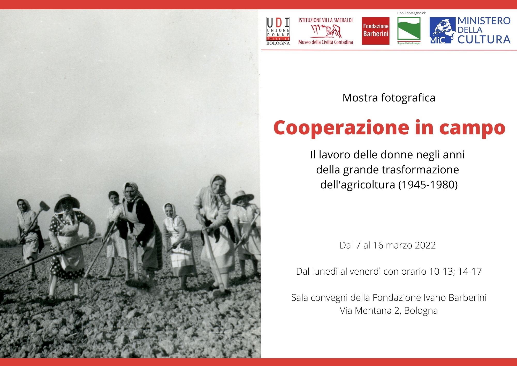 Al momento stai visualizzando Fondazione Barberini: mostra fotografica “Cooperazione in campo”