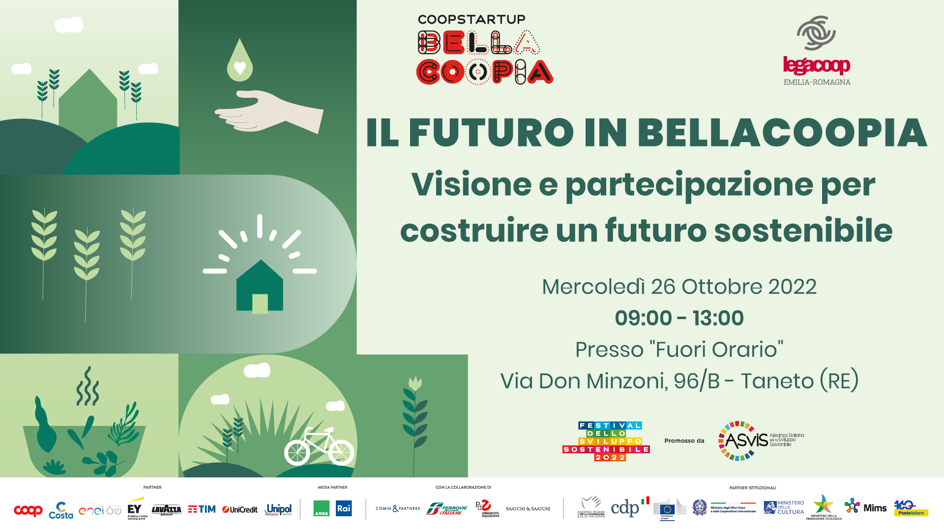Al momento stai visualizzando Finale Bellacoopia Emilia-Romagna, il 26 ottobre al Fuori Orario di Taneto